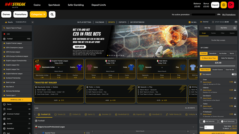 Hot Streak Casino — Sportsbook