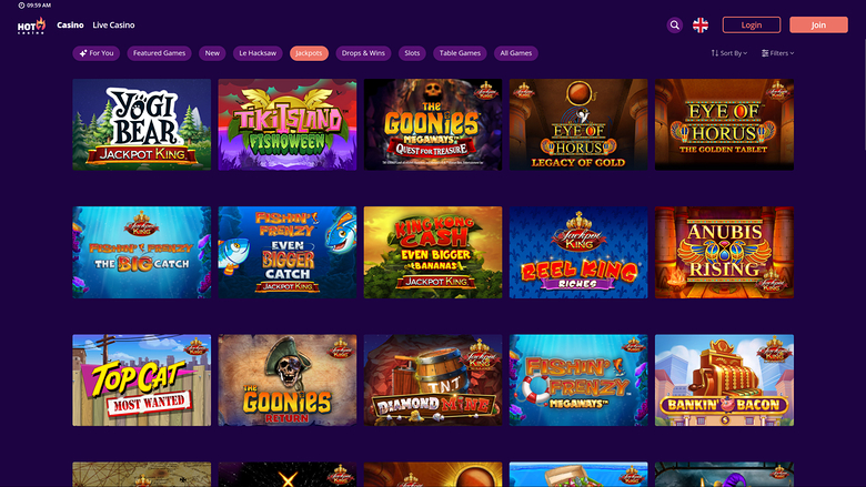Hot7 Casino — Jackpot games