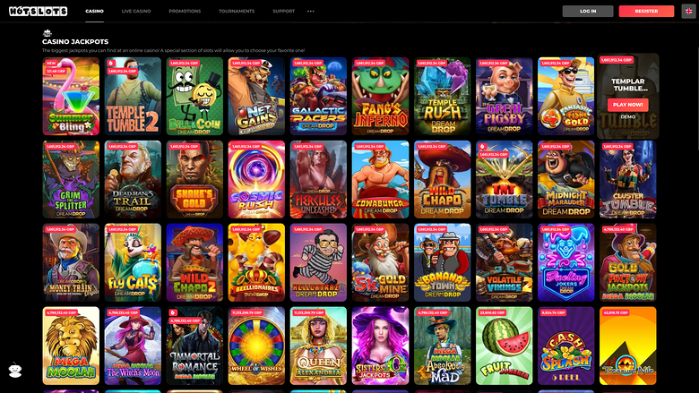 HotSlots Casino — Jackpot games
