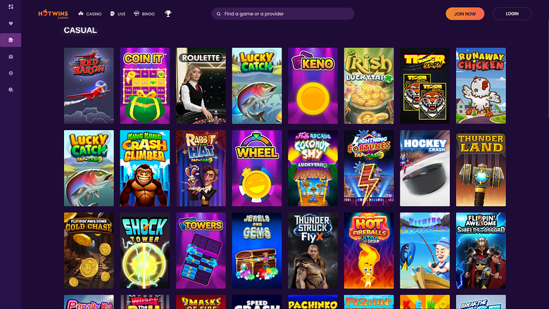 Hotwins Casino — Games lobby