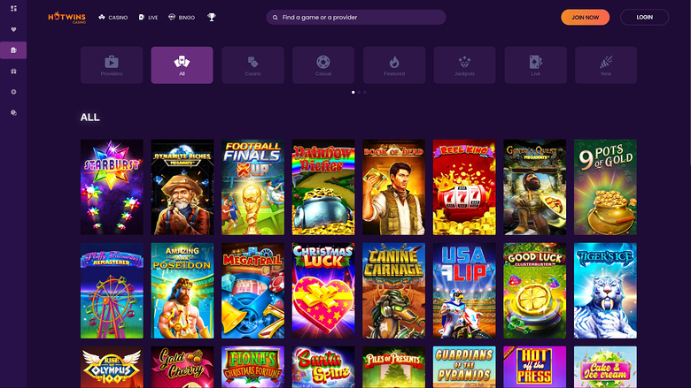 Hotwins Casino — Games lobby