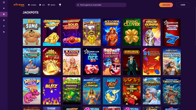 Hotwins Casino — Jackpot games