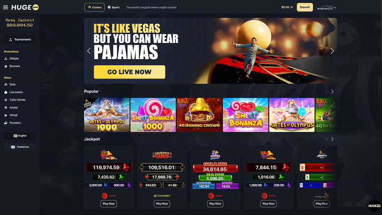 HugeWin — Homepage