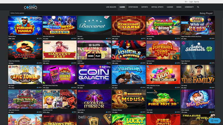 Hustles Casino — Games lobby