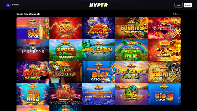 Hyper Casino — Jackpot games