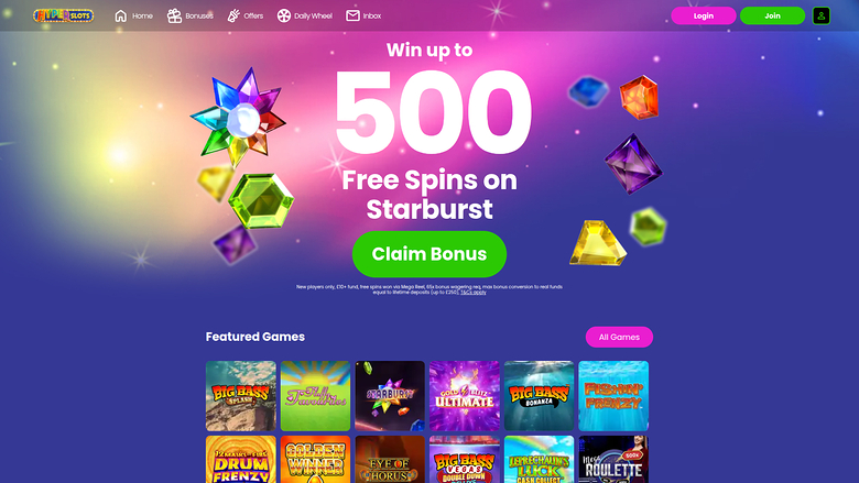 Hyper Slots — Homepage