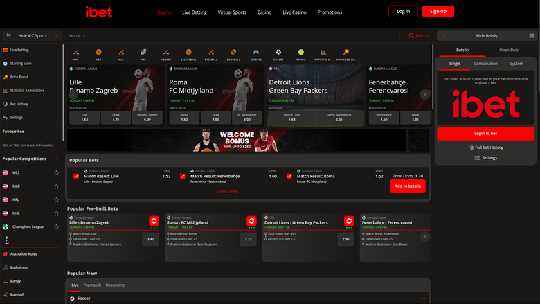 iBet Casino — Sportsbook