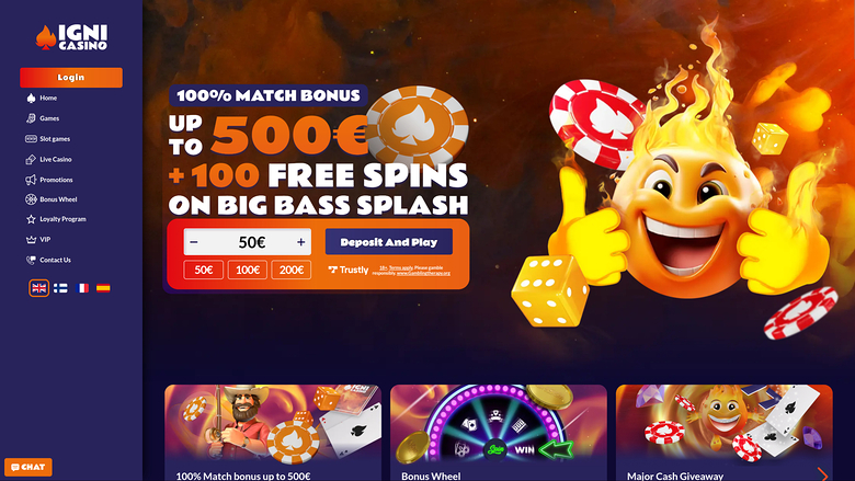 Igni Casino — Homepage