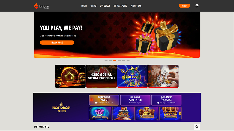 Ignition Casino — Homepage