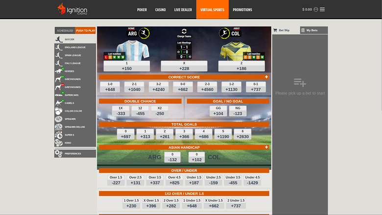 Ignition Casino — Sportsbook
