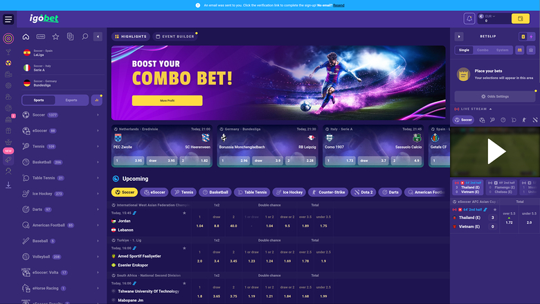 IgoBet Casino — Sport