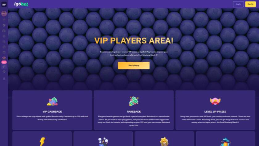 IgoBet Casino — VIP section