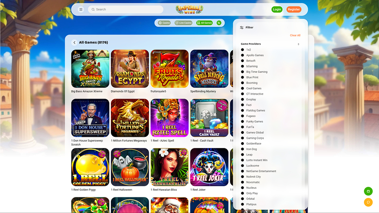 Imperial Wins Casino — Games by studio