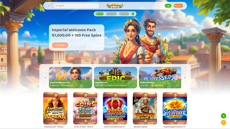 Imperial Wins Casino — Homepage