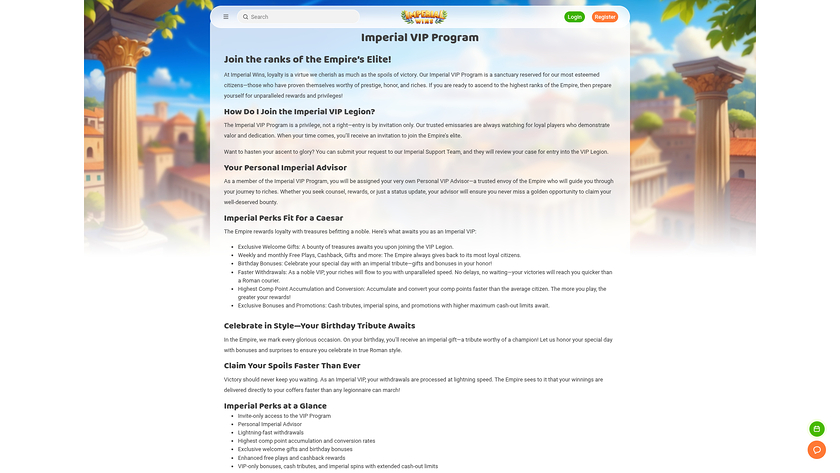 Imperial Wins Casino — VIP section