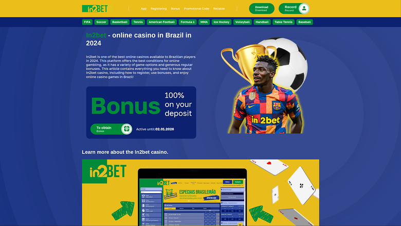 in2Bet — Homepage