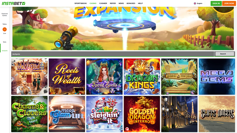 InstaBET — Jackpot games