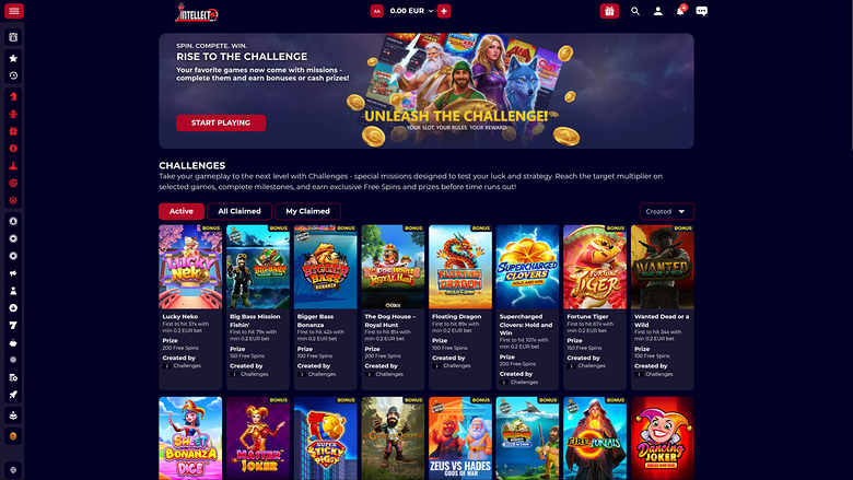 Intellectbet Casino — Challenges