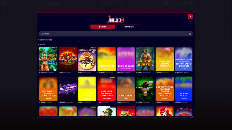 Intellectbet Casino — Jackpot games