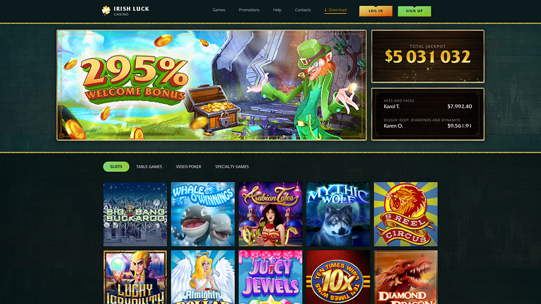 Irish Luck Casino — Homepage