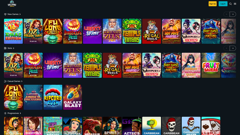 Island Reels Casino — Games lobby