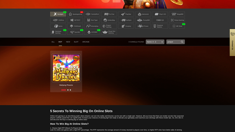 IVIP9 Casino — Jackpot games