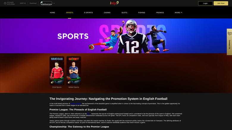 IVIP9 Casino — Sportsbook