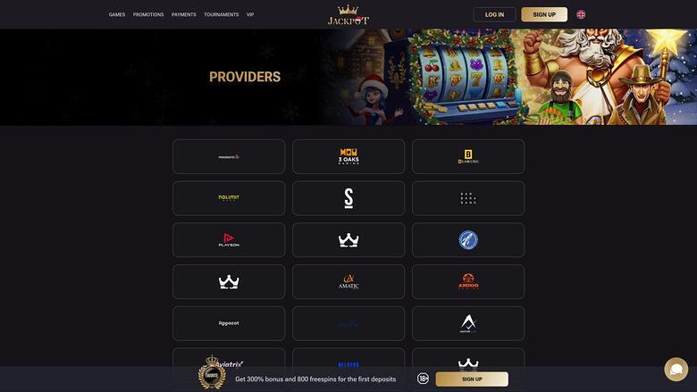 Jack Pot Casino — Games by studio