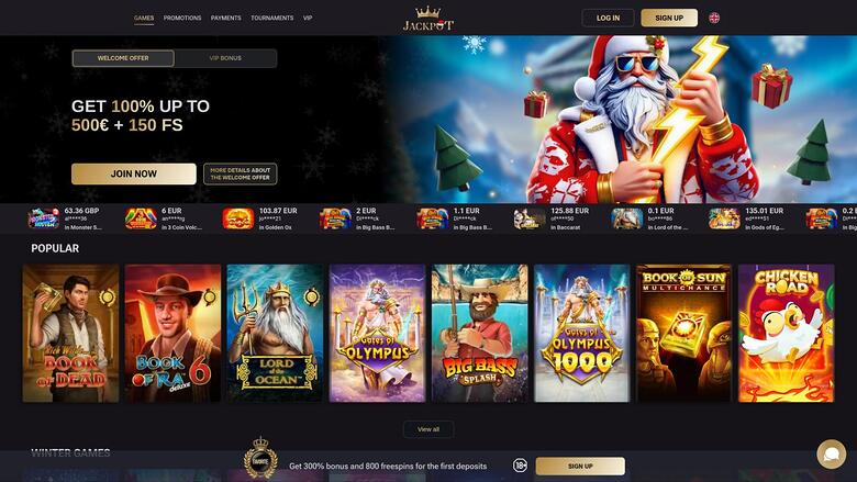 Jack Pot Casino — Homepage