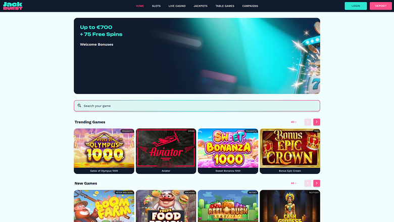 Jackburst — Homepage