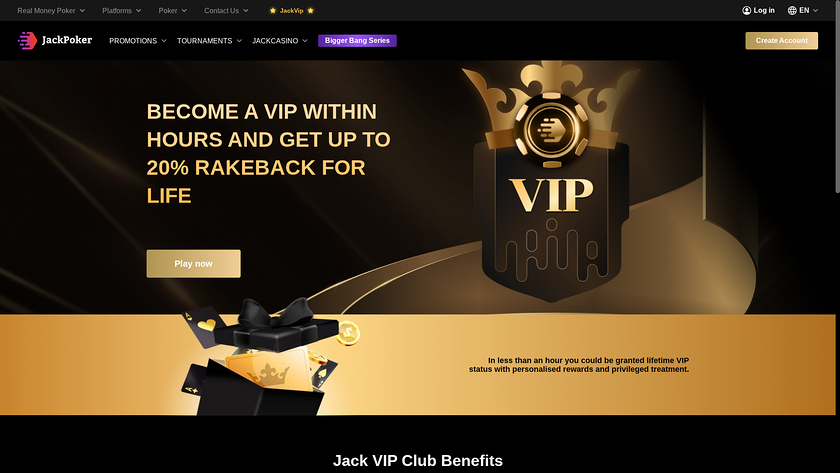 JackCasino — VIP section