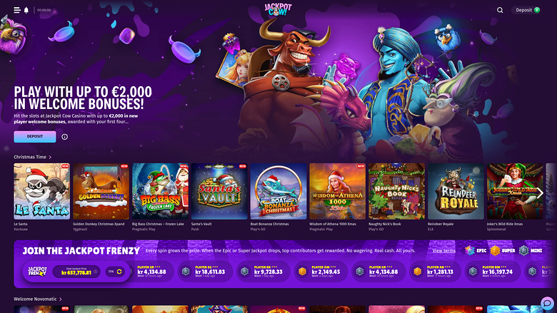 Jackpot Cow Casino — Homepage