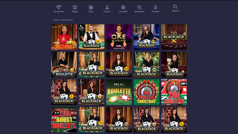 Jackpot Mobile Casino — Live dealer lobby on mobile
