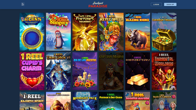 Jackpot Paradise Casino — Games lobby
