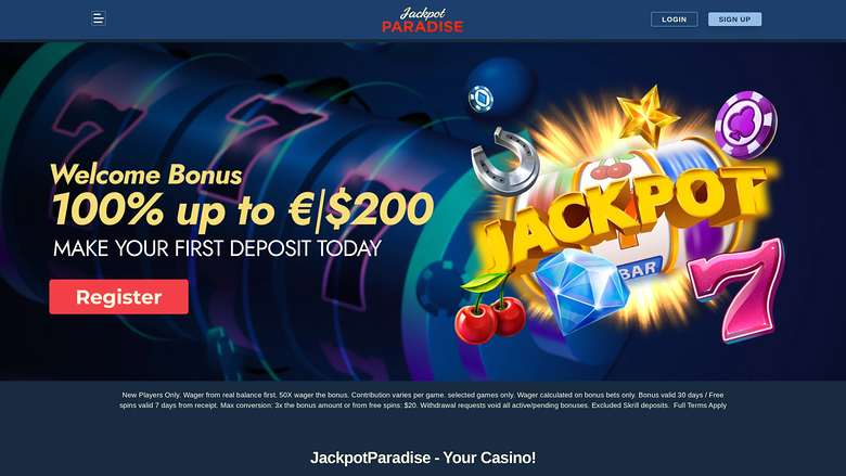 Jackpot Paradise Casino — Homepage