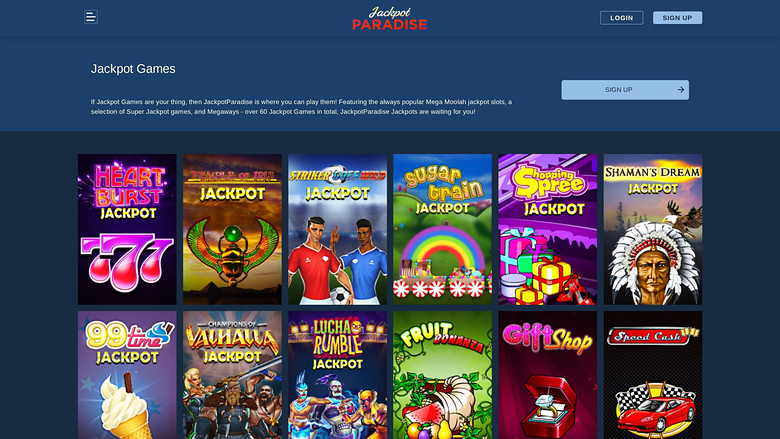 Jackpot Paradise Casino — Jackpot games