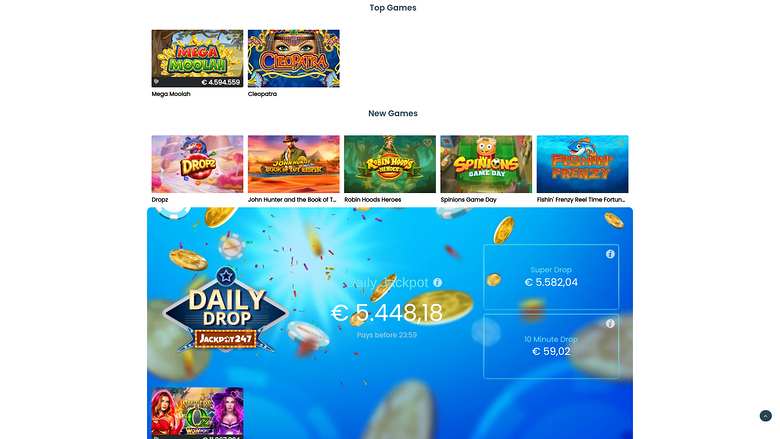 Jackpot247 Casino — Games lobby