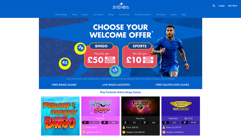 Jackpotjoy Casino — Homepage
