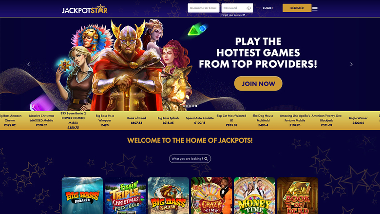 JackpotStar — Homepage