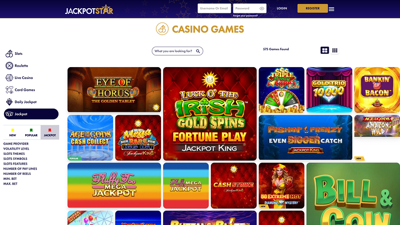 JackpotStar — Jackpot games