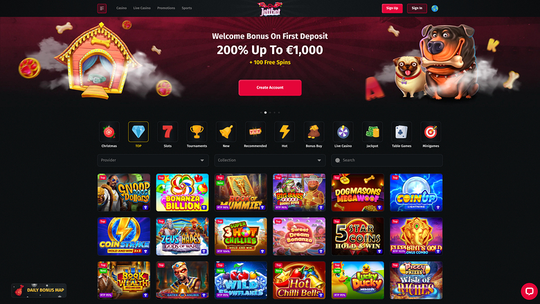 Jettbet Casino — Games lobby