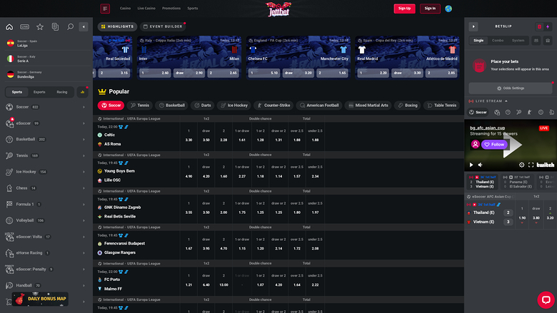 Jettbet Casino — Sportsbook