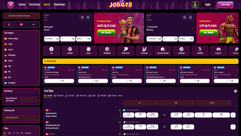 Joker8 Casino — Sportsbook