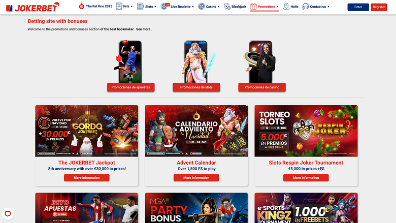 Jokerbet Casino — Promotions page