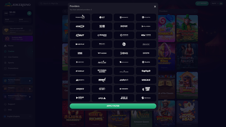 Jokersino — Games by studio