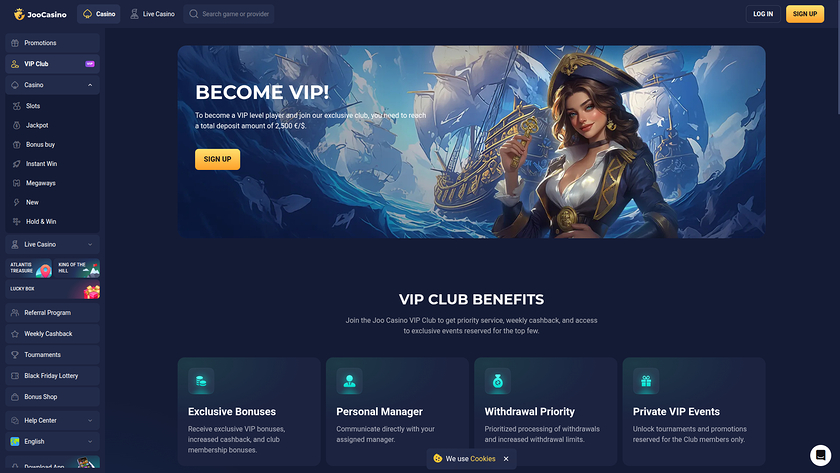 Joo Casino — VIP section