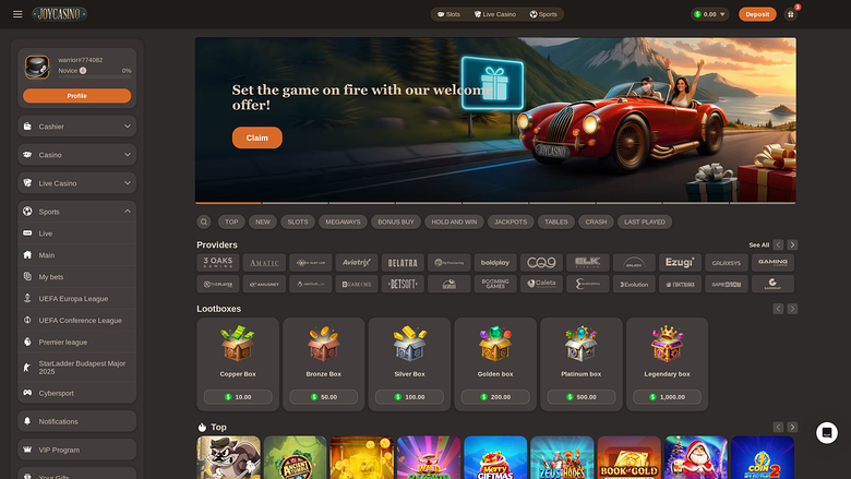 JoyCasino — Homepage