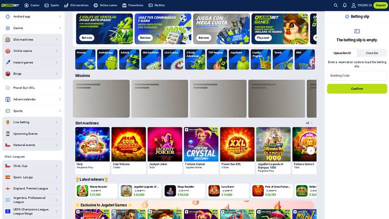 Jugabet Casino — Homepage