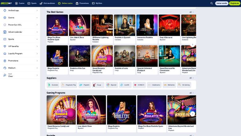 Jugabet Casino — Games lobby