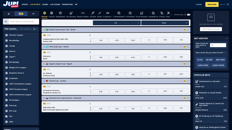 Jupi Casino — Sportsbook